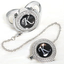 Chupeta Prata + Prendedor Inicial