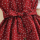 Vestido Infantil Poá Vermelho - Loja BiBia