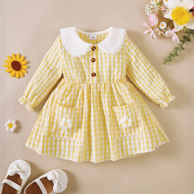 Vestido Infantil Xadrez Sophia