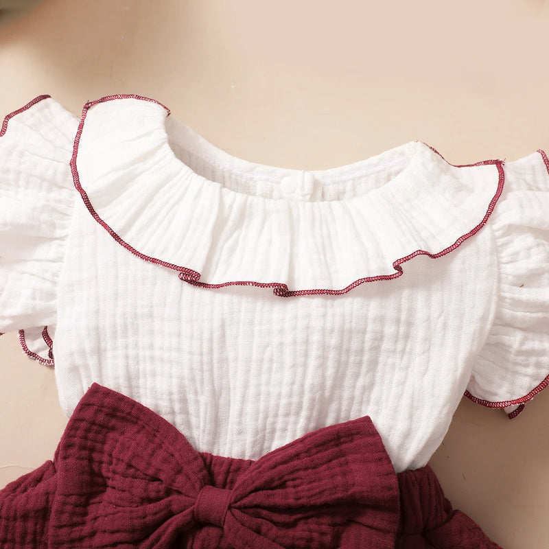 Vestido Infantil Babadinhos + Laço