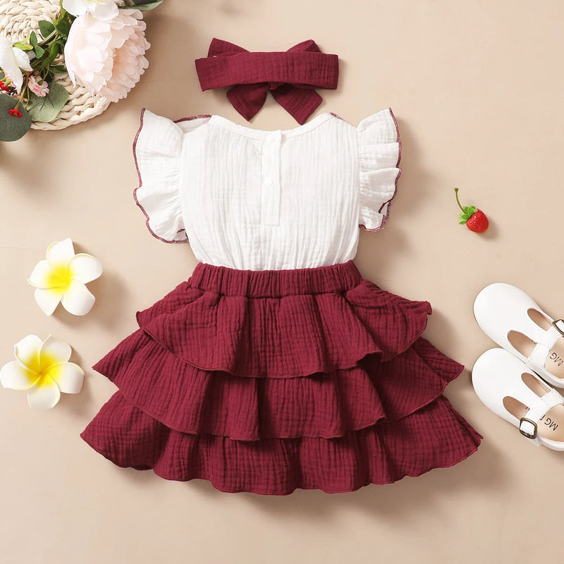 Vestido Infantil Babadinhos + Laço