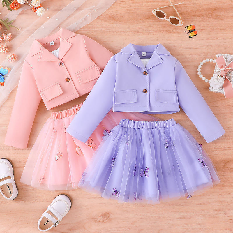 Conjunto Infantil Feminino 3 Peças Tule Borboletinhas - Loja BiBia