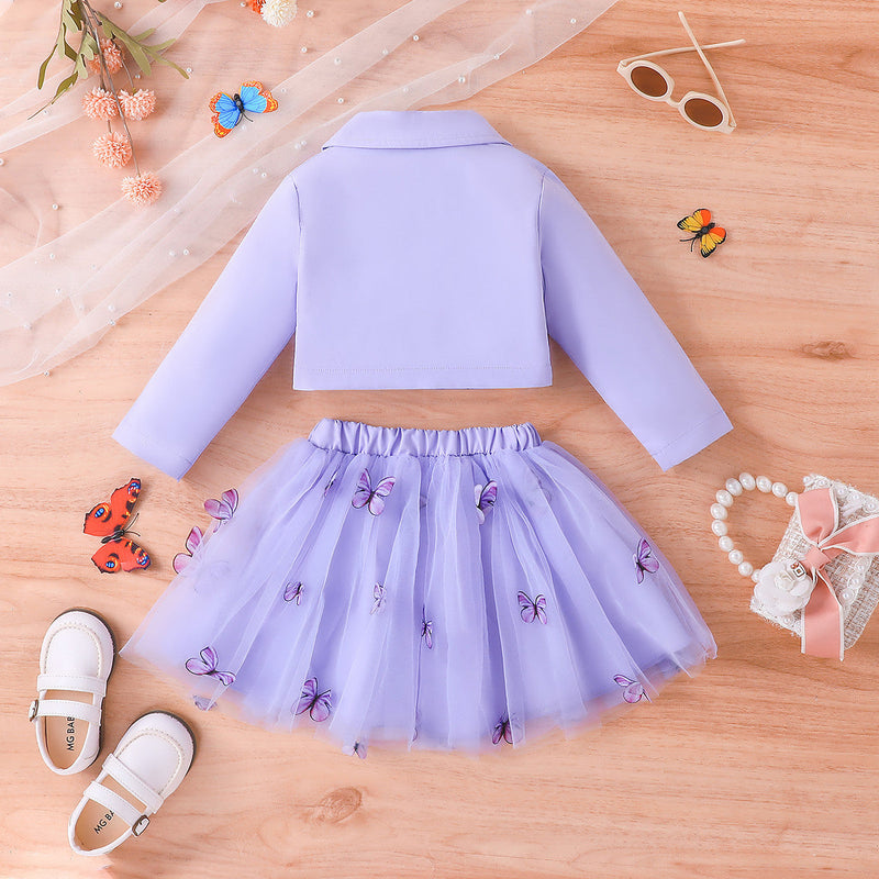 Conjunto Infantil Feminino 3 Peças Tule Borboletinhas - Loja BiBia