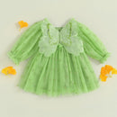 Vestido Infantill Manga Corações Asinha - Loja BiBia