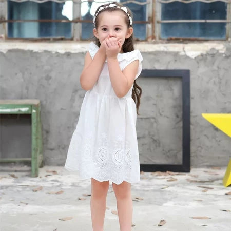 Vestido Infantil Lese Branco