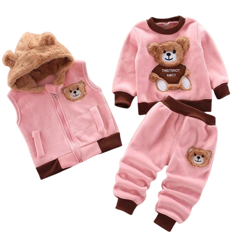 Conjunto Outwear Urso Kids - 3 pçs - Loja BiBia