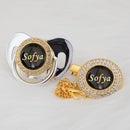 Chupeta com Nome Super Luxo + Prendedor BIBIA™ - Loja BiBia