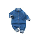 Macacão Infantil Jeans - Loja BiBia