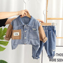 Conjunto Infantil Jeans Bolsinho - Loja BiBia