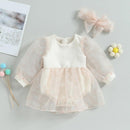 Body Infantil Manga Tule + Faixa - Loja BiBia