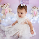 Vestido Infantil Rendinha e Penas - Loja BiBia