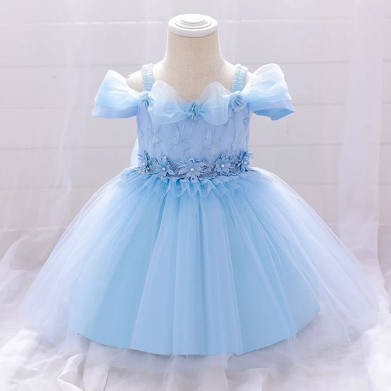 Vestido Infantil Pétalas Tule - Loja BiBia