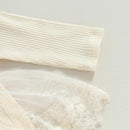 Romper Infantil Feminino Flores e Lacinhos - Loja BiBia