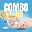 COMBO 2 Chupetas sem STRASS com Nome + Prendedores - Loja BiBia