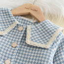 Vestido Infantil com bolsinha e cardigan - Loja BiBia