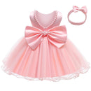 Vestido Infantil Princesa Laço + Faixa - Loja BiBia