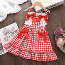 Vestido Infantil Junino Xadrez Vermelho - Loja BiBia