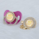 Chupeta Super Luxo com Nome + Prendedor BIBIA™ - Loja BiBia