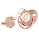 Chupeta Linda Rose Gold BIBIA™ + Prendedor Strass - Loja BiBia