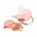 Chupeta Rose Gold + Prendedor Iniciais - Loja BiBia