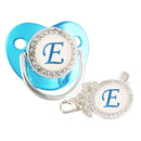 Chupeta Luxo Azul + Prendedor - Loja BiBia