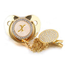 Chupeta Dourada BIBIA™ + Prendedor Strass - Loja BiBia