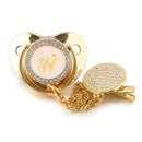 Chupeta Dourada BIBIA™ + Prendedor Strass - Loja BiBia