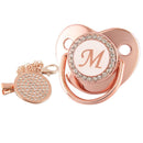 Chupeta Linda Rose Gold BIBIA™ + Prendedor Strass - Loja BiBia