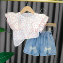 Conjunto Infantil Shorts e Blusa Poá - Loja BiBia
