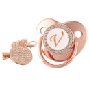 Chupeta Linda Rose Gold BIBIA™ + Prendedor Strass - Loja BiBia