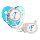 Chupeta Luxo Azul + Prendedor - Loja BiBia