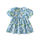 Vestido Floral Azul - Loja BiBia