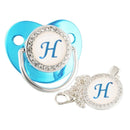 Chupeta Luxo Azul + Prendedor - Loja BiBia