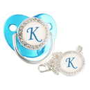 Chupeta Luxo Azul + Prendedor - Loja BiBia