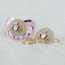 Chupeta Exclusive Coroa Várias Cores + Prendedor - Loja BiBia