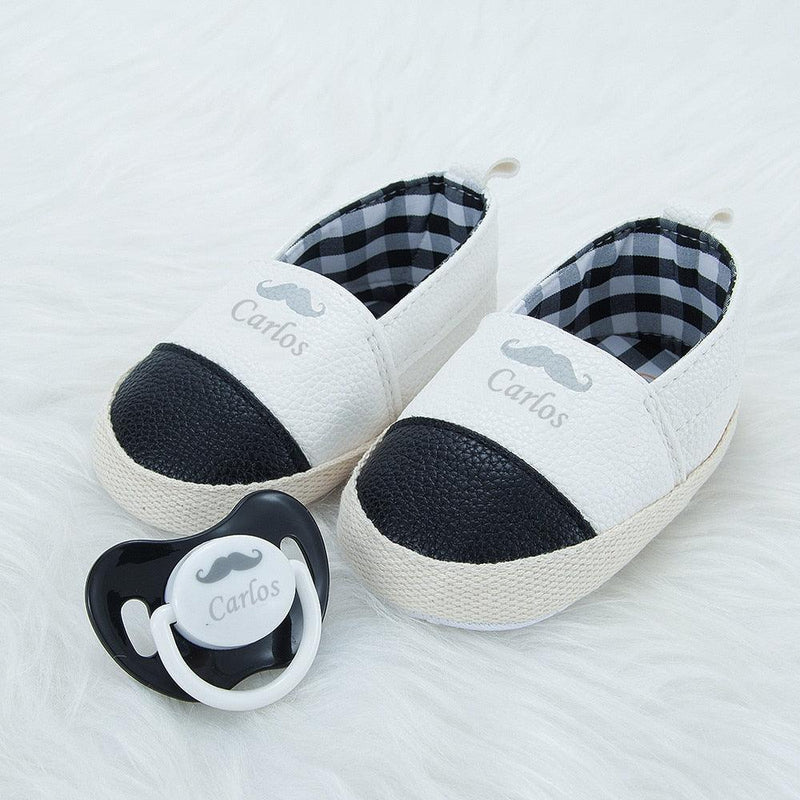 Sapato + Chupeta com nome do seu bebê - Loja BiBia