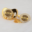 Chupeta Animal Print com Nome + Prendedor - Loja BiBia
