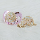 Chupeta Exclusive Borboleta Várias Cores + Prendedor - Loja BiBia