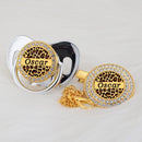 Chupeta Animal Print com Nome + Prendedor - Loja BiBia