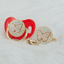 Chupeta Exclusive Borboleta Várias Cores + Prendedor - Loja BiBia