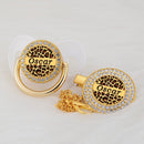 Chupeta Animal Print com Nome + Prendedor - Loja BiBia