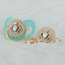 Chupeta Exclusive Coroa Várias Cores + Prendedor - Loja BiBia