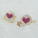 Chupeta Exclusive Coração Várias Cores + Prendedor - Loja BiBia