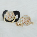 Chupeta Exclusive Borboleta Várias Cores + Prendedor - Loja BiBia