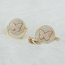 Chupeta Exclusive Borboleta Várias Cores + Prendedor - Loja BiBia