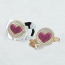 Chupeta Exclusive Coração Várias Cores + Prendedor - Loja BiBia