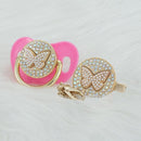 Chupeta Exclusive Borboleta Várias Cores + Prendedor - Loja BiBia