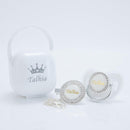 Kit Chupeta + Prendedor + Porta Chupeta com Nome Luxo BIBIA™ - Loja BiBia