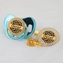 Chupeta Animal Print com Nome + Prendedor - Loja BiBia